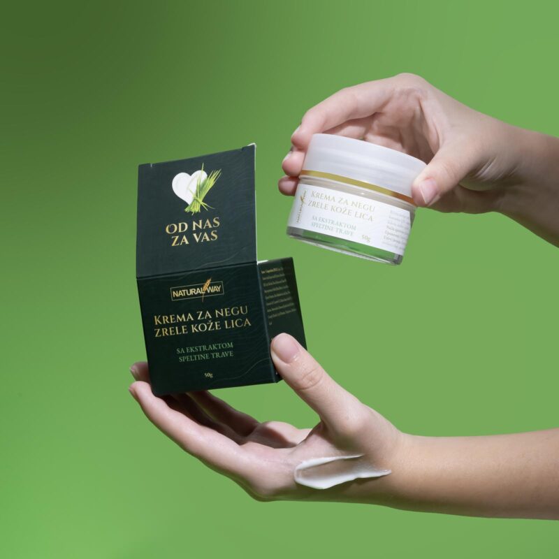 Krema za negu zrele kože lica sa ekstraktom speltine trave 50g